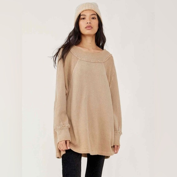 We the Free People Mock Neck Sweater She's A Keeper - Picture 1 of 4